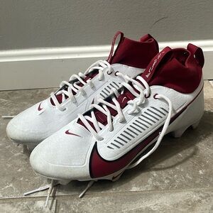 Nike Vapor Edge Pro 360 2 Football Cleats White and Maroon Sz 11